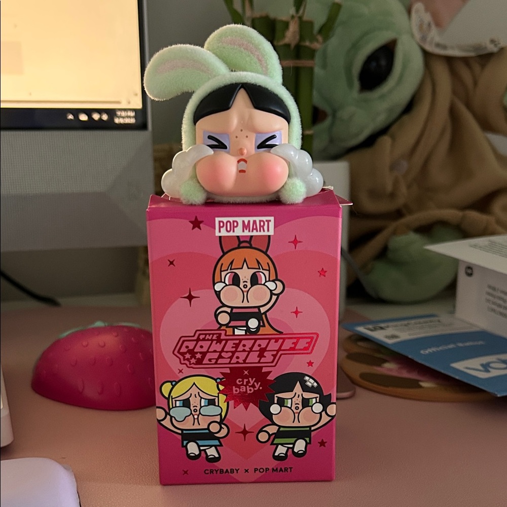 Pop Mart Crybaby Green Bunny Figure